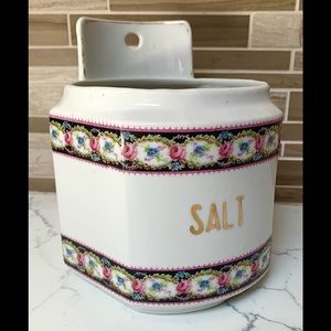 Antique Porcelain Salt Container